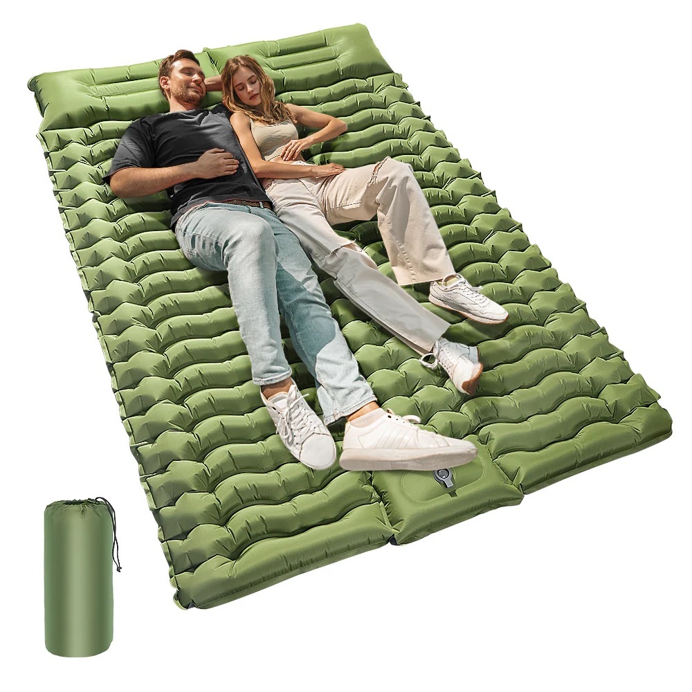 Inflatable Green Camping Mattress